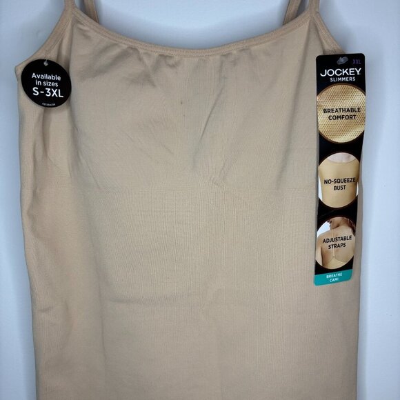 JOCKEY NEW Slimmers Womens 2X Nude Stretch Breathe Adjustable Straps - Picture 3 of 6